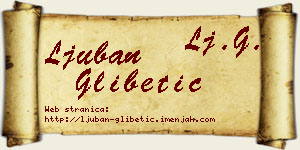 Ljuban Glibetić vizit kartica